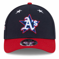 Athletics New Era 2025 MLB All-Star Game Workout 9FORTY M-Crown Adjustable Hat - Navy/Red Hats