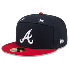 Atlanta Braves New Era 2025 MLB All-Star Game Side Patch 59FIFTY Fitted Hat - Navy/Red Hats