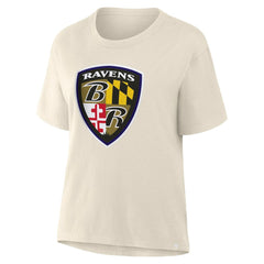 Baltimore Ravens Women's Dove Legacy T-Shirt - Cream T-shirts