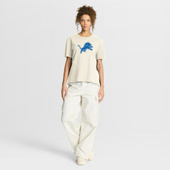 Detroit Lions Women's Dove Legacy T-Shirt - Cream T-shirts