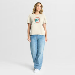 Miami Dolphins Women's Dove Legacy T-Shirt - Cream T-shirts