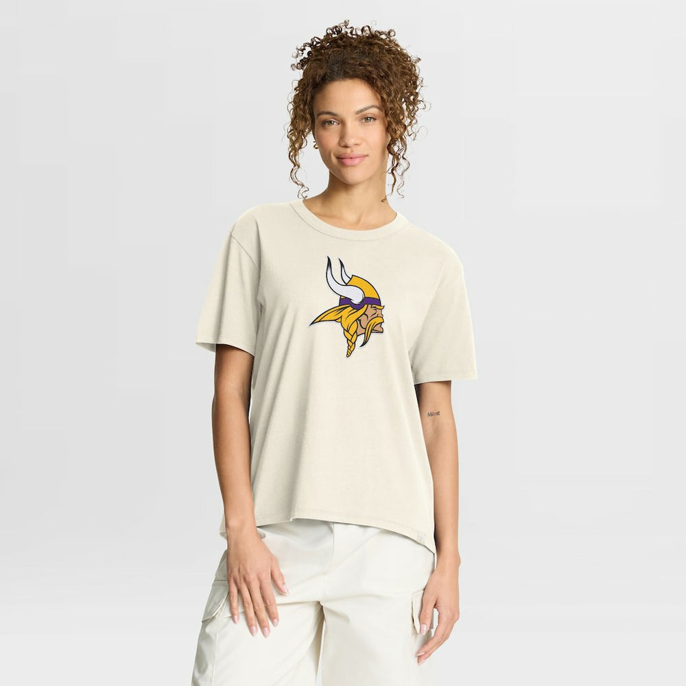 Minnesota Vikings Women's Dove Legacy T-Shirt - Cream T-shirts