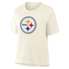 Pittsburgh Steelers Women's Dove Legacy T-Shirt - Cream T-shirts