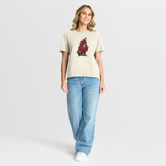 Tampa Bay Buccaneers Women's Dove Legacy T-Shirt - Cream T-shirts