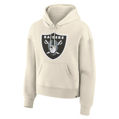 Las Vegas Raiders Women's Dove Legacy Pullover Hoodie - Cream Hoodies