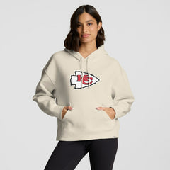 Kansas City Chiefs Women's Dove Legacy Pullover Hoodie - Cream Hoodies