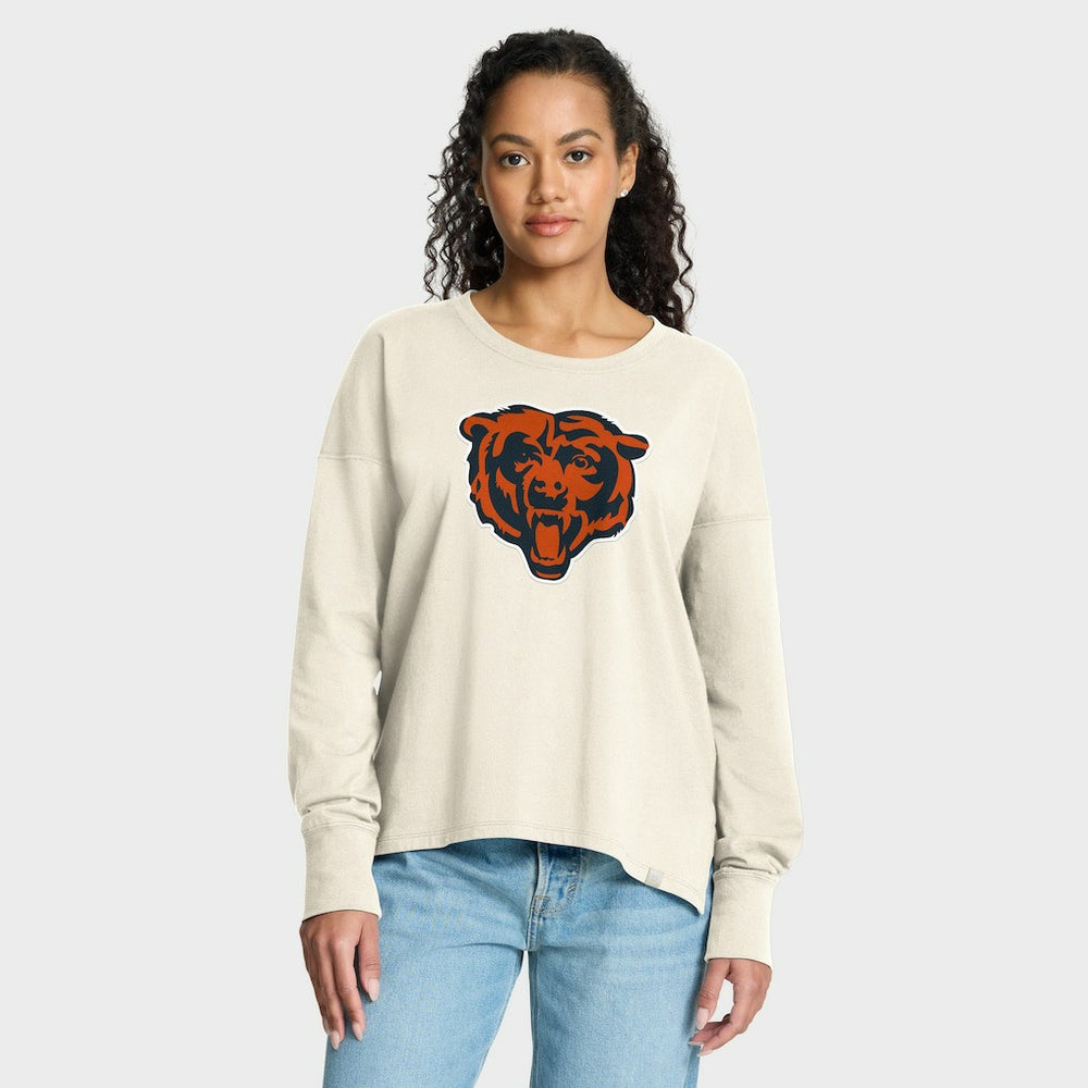 Chicago Bears Women's Dove Legacy Long Sleeve T-Shirt - Cream T-shirts