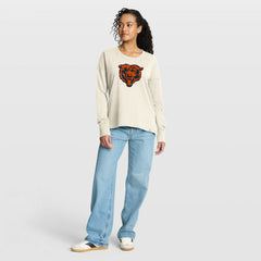 Chicago Bears Women's Dove Legacy Long Sleeve T-Shirt - Cream T-shirts