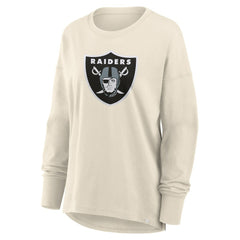 Las Vegas Raiders Women's Dove Legacy Long Sleeve T-Shirt - Cream T-shirts