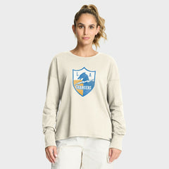 Los Angeles Chargers Women's Dove Legacy Long Sleeve T-Shirt - Cream T-shirts