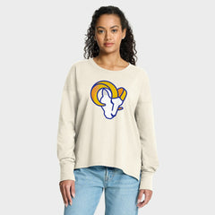 Los Angeles Rams Women's Dove Legacy Long Sleeve T-Shirt - Cream T-shirts