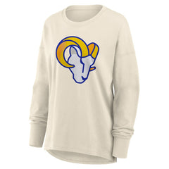 Los Angeles Rams Women's Dove Legacy Long Sleeve T-Shirt - Cream T-shirts