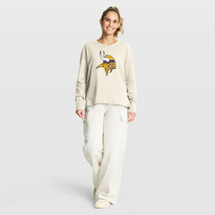 Minnesota Vikings Women's Dove Legacy Long Sleeve T-Shirt - Cream T-shirts