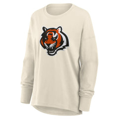 Cincinnati Bengals Women's Dove Legacy Long Sleeve T-Shirt - Cream T-shirts