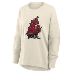 Tampa Bay Buccaneers Women's Dove Legacy Long Sleeve T-Shirt - Cream T-shirts