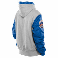New York Mets New Era x Alpha Industries MA-1 Full-Zip Hoodie Jacket - Royal/Grey Jackets