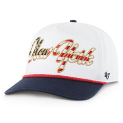 New York Yankees '47 Patriotic Overhand Hitch Adjustable Hat - White Hats