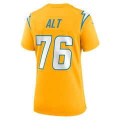 Joe Alt Los Angeles Chargers Women's Alternate Charger Power Game Jersey - Gold Jerseys