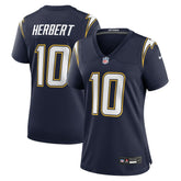 Justin Herbert Los Angeles Chargers Women's Alternate Super Chargers Game Jersey - Navy Jerseys