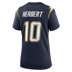 Justin Herbert Los Angeles Chargers Women's Alternate Super Chargers Game Jersey - Navy Jerseys