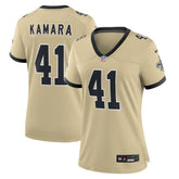 Alvin Kamara New Orleans Saints Women's Gameday Golds Alternate Game Player Jersey - Gold Jerseys