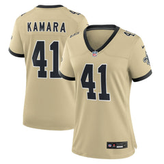 Alvin Kamara New Orleans Saints Women's Gameday Golds Alternate Game Player Jersey - Gold Jerseys