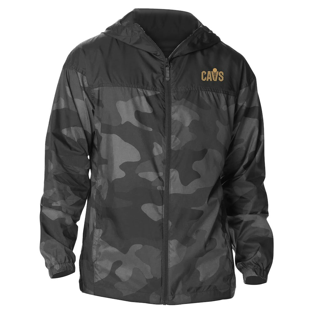 Cleveland Cavaliers Camo Flash Challenger Windbreaker Full-Zip Jacket Black - Columbia