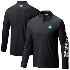 Boston Celtics Terminal Tackle Raglan Omni-Shade Quarter-Zip Jacket Black - Columbia outlet