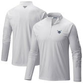 Charlotte Hornets Terminal Tackle Raglan Omni-Shade Quarter-Zip Jacket White - Columbia