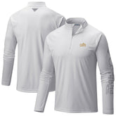 Cleveland Cavaliers Terminal Tackle Raglan Omni-Shade Quarter-Zip Jacket White - Columbia