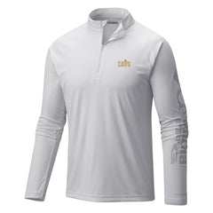 Cleveland Cavaliers Terminal Tackle Raglan Omni-Shade Quarter-Zip Jacket White - Columbia