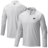 Brooklyn Nets Terminal Tackle Raglan Omni-Shade Quarter-Zip Jacket White - Columbia