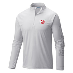 Atlanta Hawks Terminal Tackle Raglan Omni-Shade Quarter-Zip Jacket White - Columbia outlet