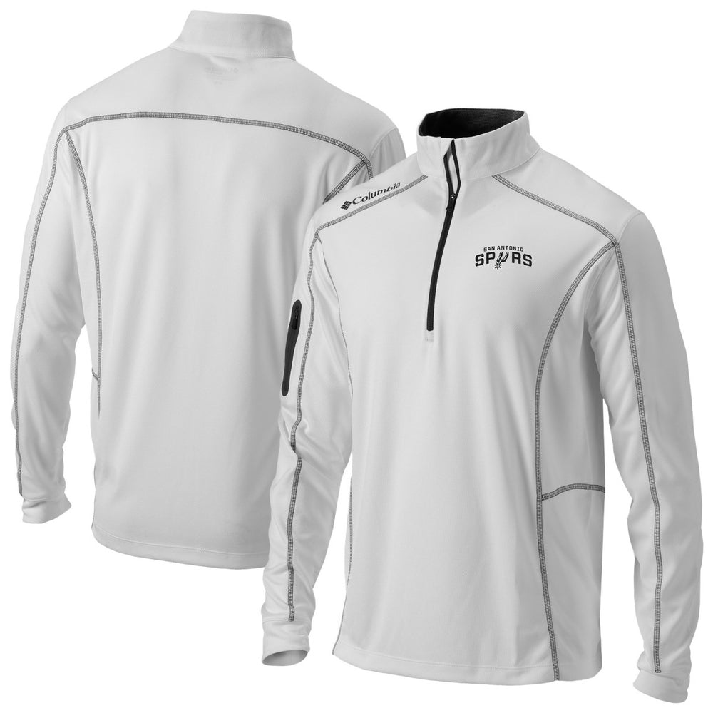 San Antonio Spurs Omni-Wick Shotgun Quarter-Zip Pullover White - Columbia