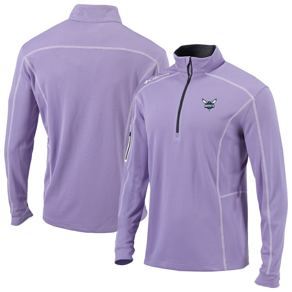 Charlotte Hornets Omni-Wick Shotgun Quarter-Zip Pullover Lavender - Columbia