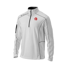 Toronto Raptors Omni-Wick Shotgun Quarter-Zip Pullover White - Columbia outlet