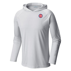 Detroit Pistons Terminal Tackle Long Sleeve Hoodie T-Shirt White - Columbia