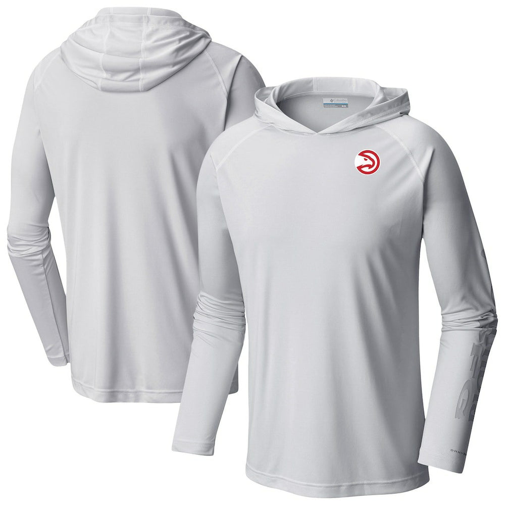 Atlanta Hawks Terminal Tackle Long Sleeve Hoodie T-Shirt White - Columbia