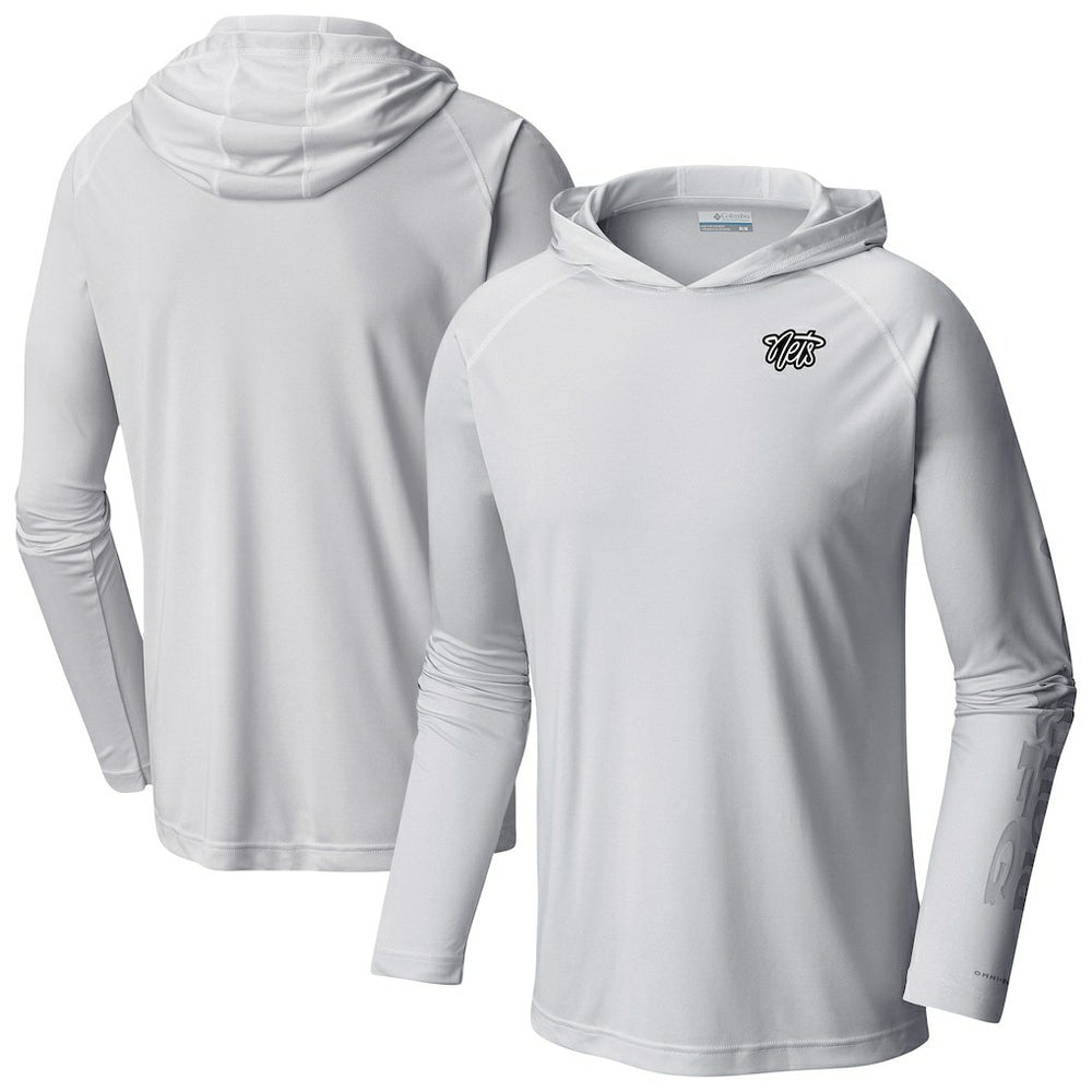 Brooklyn Nets Terminal Tackle Long Sleeve Hoodie T-Shirt White - Columbia