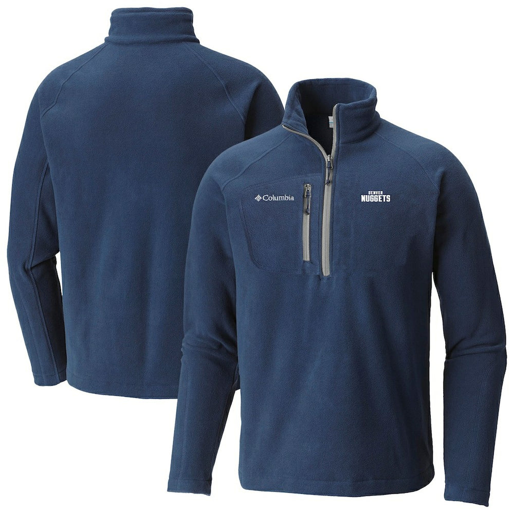 Denver Nuggets Fast Trek III Half-Zip Fleece Pullover Navy - Columbia