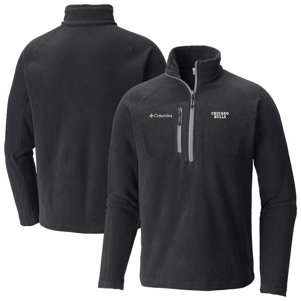 Chicago Bulls Fast Trek III Half-Zip Fleece Pullover Black - Columbia