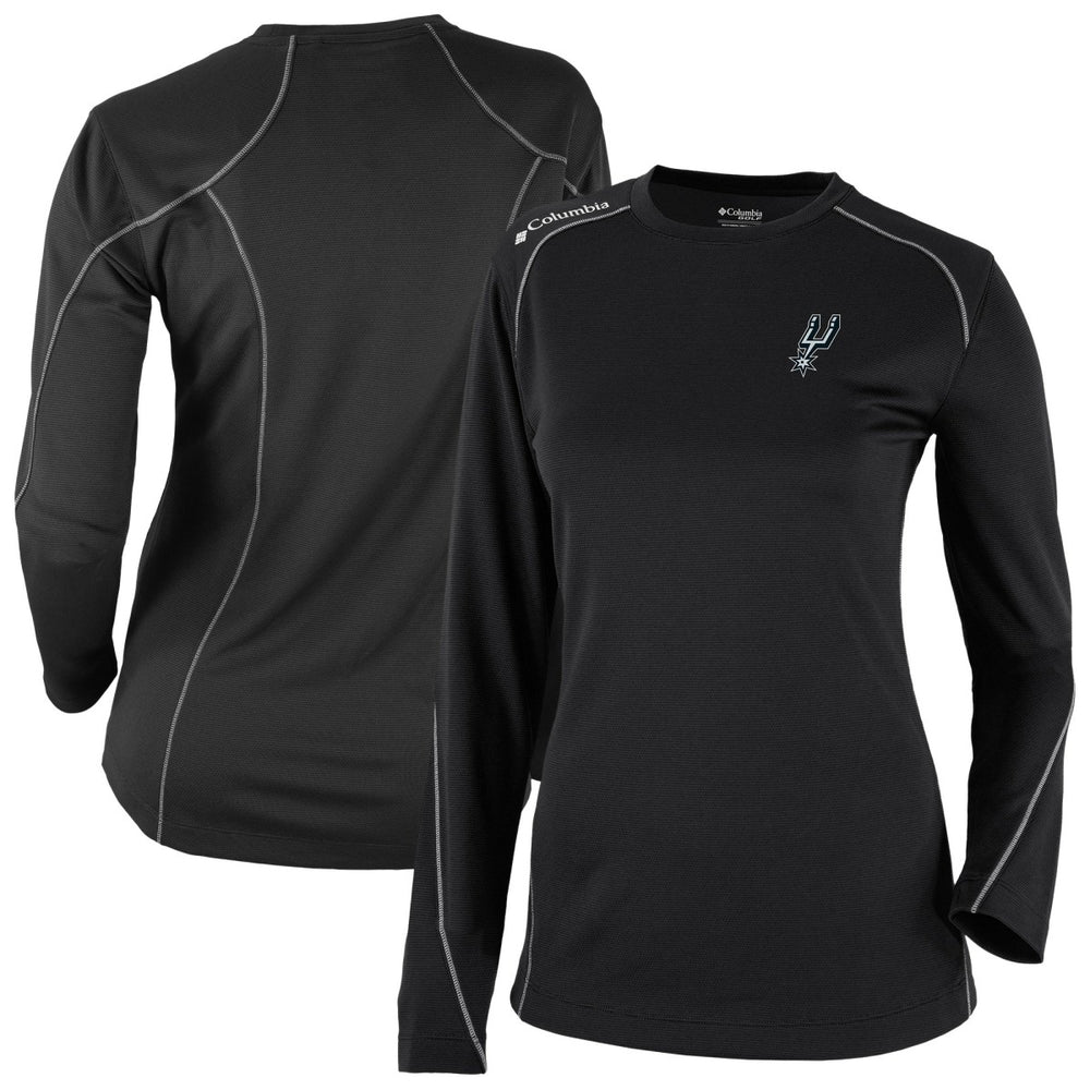 San Antonio Spurs Women's Omni-Wick Shotgun Pullover Top Black - Columbia outlet