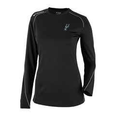 San Antonio Spurs Women's Omni-Wick Shotgun Pullover Top Black - Columbia outlet