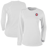 Detroit Pistons Women's Omni-Wick Shotgun Pullover Top White - Columbia