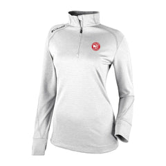 Atlanta Hawks Women's Omni-Wick Shotgun 2.0 Quarter-Zip Pullover Top White - Columbia