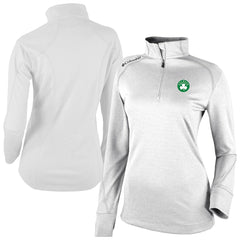 Boston Celtics Women's Omni-Wick Shotgun 2.0 Quarter-Zip Pullover Top White - Columbia