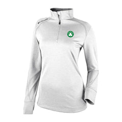 Boston Celtics Women's Omni-Wick Shotgun 2.0 Quarter-Zip Pullover Top White - Columbia