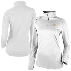 Cleveland Cavaliers Women's Omni-Wick Shotgun 2.0 Quarter-Zip Pullover Top White - Columbia