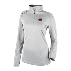 Toronto Raptors Women's Omni-Wick Shotgun 2.0 Quarter-Zip Pullover Top Heather Gray - Columbia