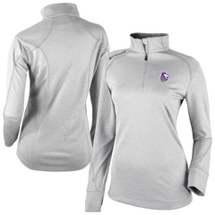 Sacramento Kings Women's Omni-Wick Shotgun 2.0 Quarter-Zip Pullover Top Heather Gray - Columbia